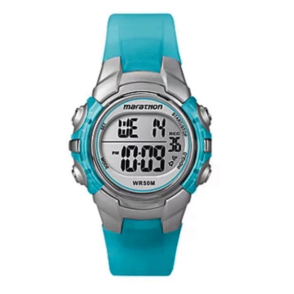Timex Accessories - TIMEX • Marathon Fitness Watch Teal Blue Ready To Wear New Battery
